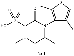 DIMETHENAMIDESASODIUMSALT 化学構造式