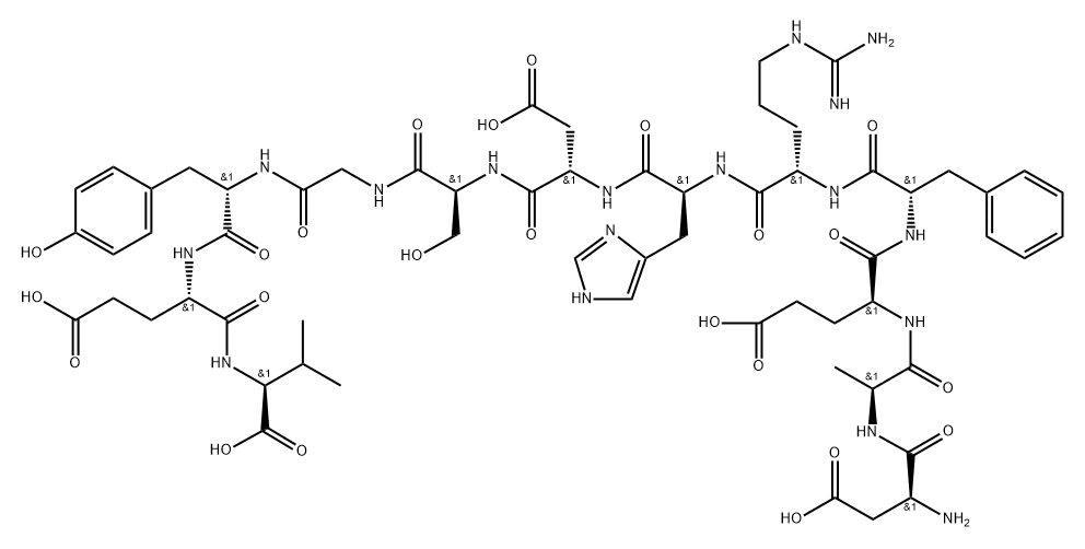 β-淀粉样蛋白(1-12), 142047-91-4, 结构式