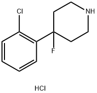 4-(2-chlorophenyl)-4-fluoropiperidine hydrochloride 化学構造式