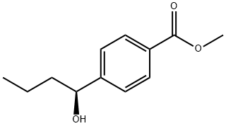 (S) -4-(1-羟基丁基)苯甲酸甲酯 结构式
