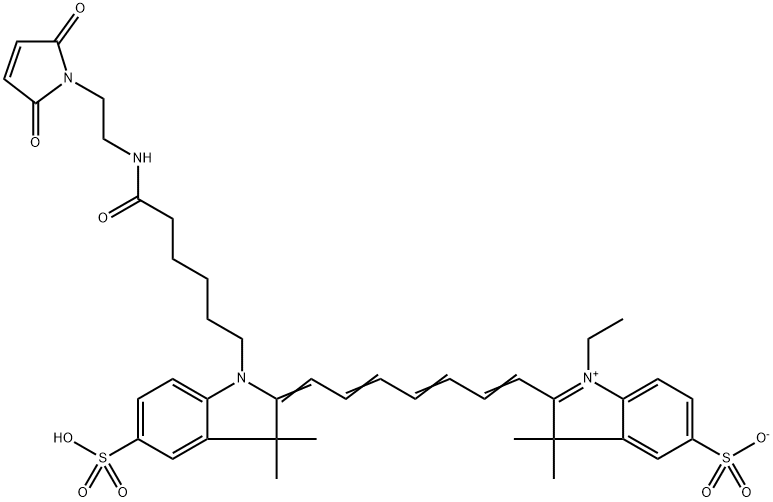 磺化CY7-马来酰亚胺,水溶CY7-MAL,1422279-40-0,结构式
