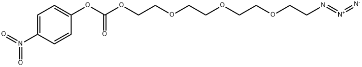 Azido-PEG4-4-nitrophenyl carbonate Structure