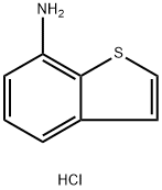 1-benzothiophen-7-amine hydrochloride Struktur