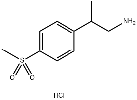2-(4-甲磺酰基苯基)丙-1-胺盐酸盐, 1423032-68-1, 结构式