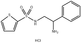 N-(2-amino-2-phenylethyl)thiophene-2-sulfonamide hydrochloride Structure