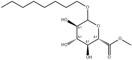 オクチル-D-グルクロニドメチルエステル 化学構造式