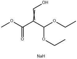2-Propenoic acid, 2-(diethoxymethyl)-3-hydroxy-, methyl ester, sodium salt (1:1) Structure