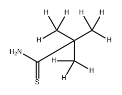 [2H9]-2,2-二甲基硫代丙酰胺, 1423120-03-9, 结构式