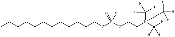 [2H9]-正十二烷基磷酸胆碱 结构式