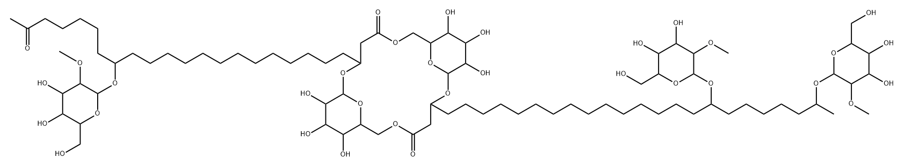 环韦拉菌素 B2, 142382-46-5, 结构式