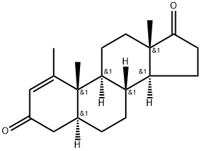1-Methyl-5α-androst-1-ene-3,17-dione Struktur