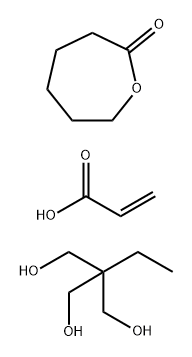 2-Oxepanone, homopolymer, ester with 2-ethyl-2-(hydroxymethyl)-1,3-propanediol, 2-propenoate Structure