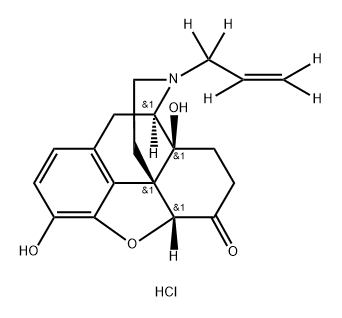 盐酸纳洛酮D5 结构式