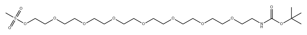 氨基叔丁酯-八聚乙二醇-MS 结构式
