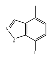 7-氟-4-甲基-1H-吲唑, 1427438-14-9, 结构式