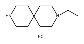 3-乙基-3,9-二氮杂螺[5.5]十一烷二盐酸盐, 1427438-95-6, 结构式