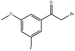 2-溴-1-(3-氟-5-甲氧基苯基)乙-1-酮 结构式
