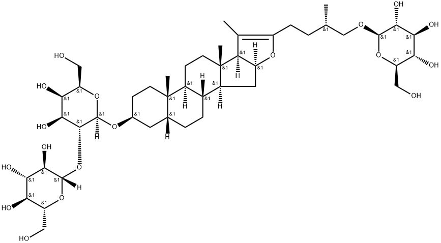 知母皂苷B3,142759-74-8,结构式
