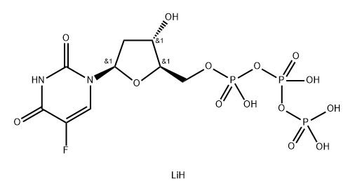 Uridine 5'-(tetrahydrogen triphosphate), 2'-deoxy-5-fluoro-, lithium salt (1:4) Structure