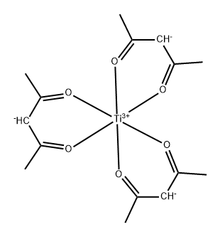 tris(pentane-2,4-dionato-O,O')titanium Structure