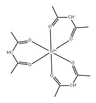 tris(pentane-2,4-dionato-O,O')titanium 化学構造式