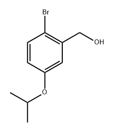 (2-溴-5-异丙氧基苯基)甲醇 结构式