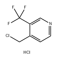 4-(氯甲基)-3-(三氟甲基)吡啶盐酸盐 结构式