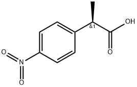 (R)-2-(4-nitrophenyl)propanoic acid Struktur