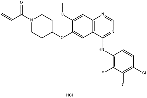 波齐替尼盐酸盐,1429757-68-5,结构式