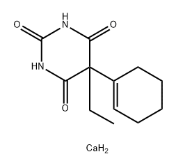 calcium bis[5-(1-cyclohexen-1-yl)-5-ethylbarbiturate]  Structure
