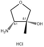 REL-(3R,4R)-4-氨基-3-甲基四氢呋喃-3-醇盐酸盐, 1430230-69-5, 结构式