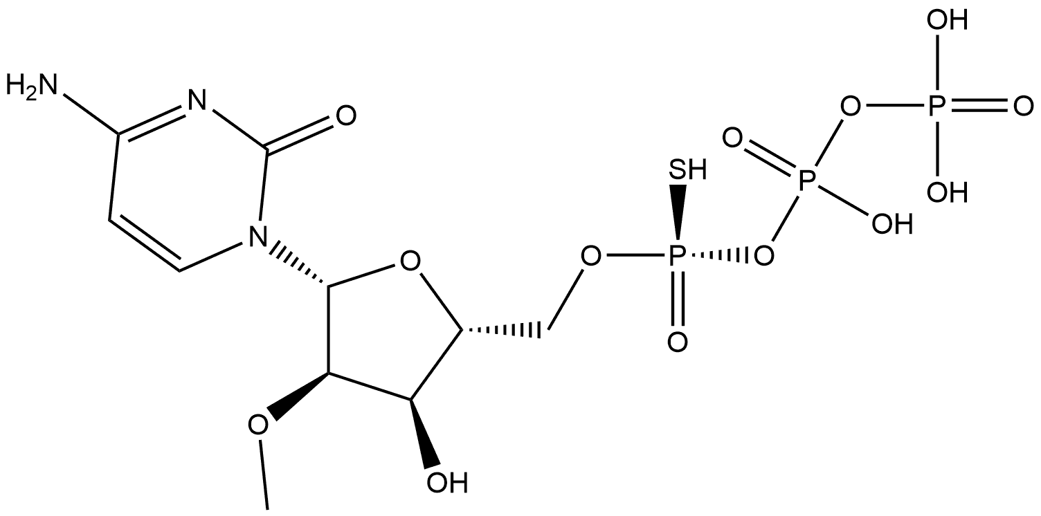 Sp-2'-O-Me-CTP-α-S 结构式