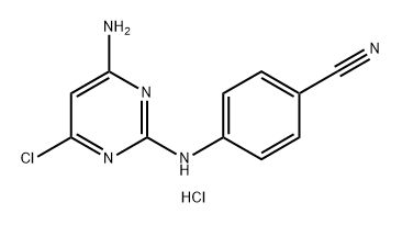 4-((4-amino-6-chloropyrimidin-2-yl)amino)benzonitrile Struktur