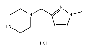 1-[(1-methyl-1H-pyrazol-3-yl)methyl]piperazine Structure