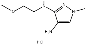 N~3~-(2-methoxyethyl)-1-methyl-1H-pyrazole-3,4-diamine Structure
