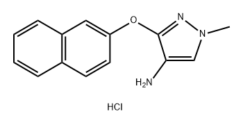 1-methyl-3-(2-naphthyloxy)-1H-pyrazol-4-amine Structure