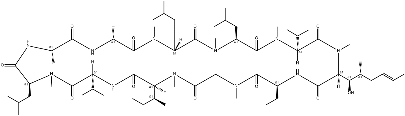 (melle-4)cyclosporin Structure