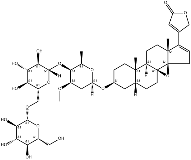 DEHYDROADYNERIGENIN BETA-NERITRIOSIDE, 143212-60-6, 结构式