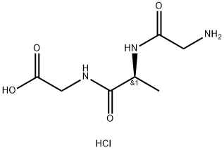 H-Gly-Ala-Gly-OH·HCl Structure
