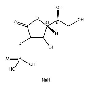 L-Ascorbic acid, 2-(dihydrogen phosphate), sodium salt (1:2) Structure