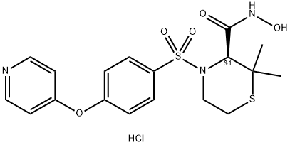 PRINOMASTAT HYDROCHLORIDE, 1435779-45-5, 结构式