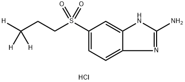 2-氨基阿苯哒唑砜-D3盐酸盐, 1435902-07-0, 结构式