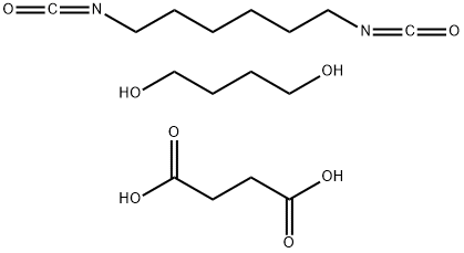 1,4-亚丁基琥珀酸与1,6-二异氰酸基己烷的聚合物,143606-53-5,结构式
