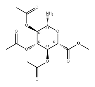 1-Amino-1-deoxy-2,3,4-triacetate β-D-Glucopyranuronic Acid Methyl Ester Struktur