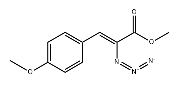 2-Propenoic acid, 2-azido-3-(4-methoxyphenyl)-, methyl ester, (Z)- (9CI) Structure