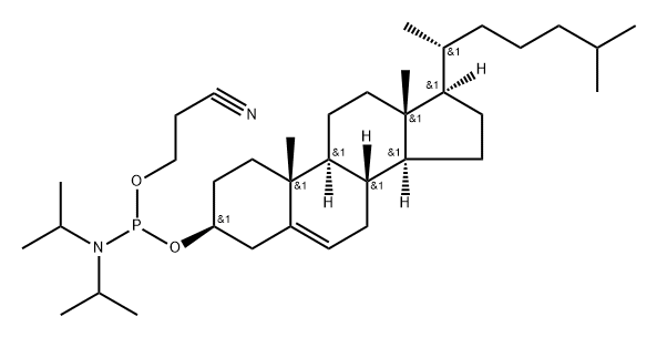 Cholest-5-en-3-ol, 3-CEphosphoramidite Struktur