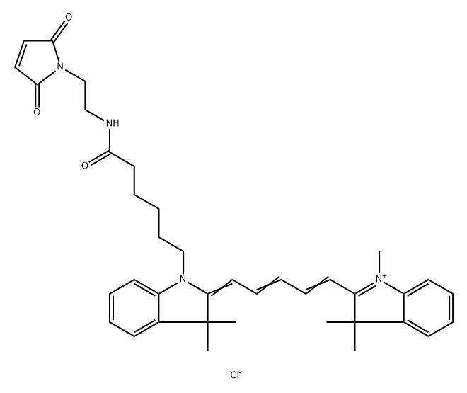 Cyanine5 maleimide Struktur