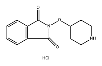 1H-Isoindole-1,3(2H)-dione, 2-(4-piperidinyloxy)-, hydrochloride (1:1),143796-93-4,结构式