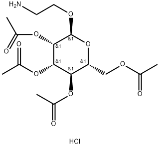 2-氨基乙基2,3,4,6-四-O-乙酰基-Α-D-吡喃甘露糖苷盐酸盐,1438262-33-9,结构式