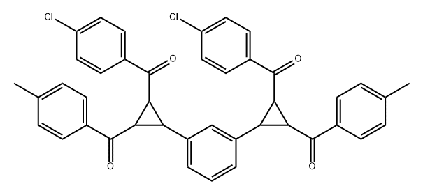 Methanone, [1,3-phenylenebis[3-(4-chlorobenzoyl)-2,1-cyclopropanediyl]]bis[(4-methylphenyl)- (9CI),143836-38-8,结构式